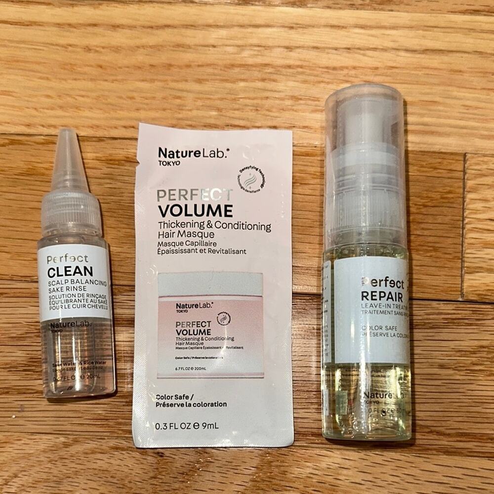 Nature Lab 3 piece haircare deluxe sample set